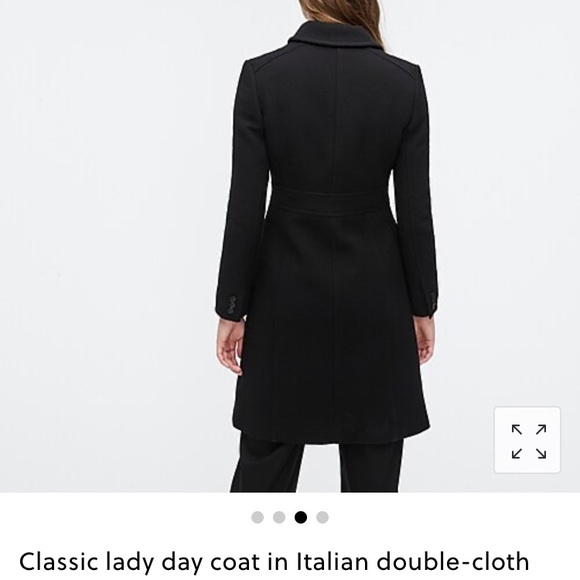J. Crew Black Women's Lady Day Coat - Picture 3 of 6